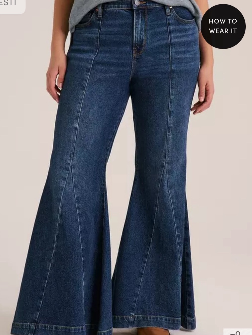 Torrid Festi High-Rise Super Flare Women's Jeans Desert Bluebell 24 S